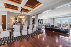 Dramatic ceiling detail creates an amazing ambiance that complements the captivating view!