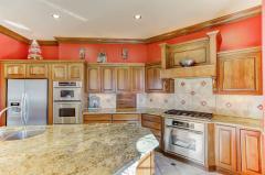 Kitchen Island is Huge, Lots of Cabinets, Panty, and View of the Lake