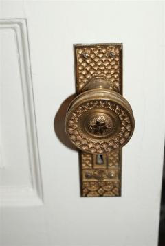 Beautiful brass hardware through out.