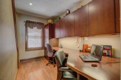 Great planning desk located right off the kitchen.