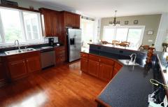 Beautiful kitchen with serving bar 2 sinks